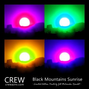 Black Mountains Sunrise quadtych design