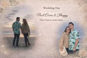 Paul Owen and Maggy Wedding Day Slide